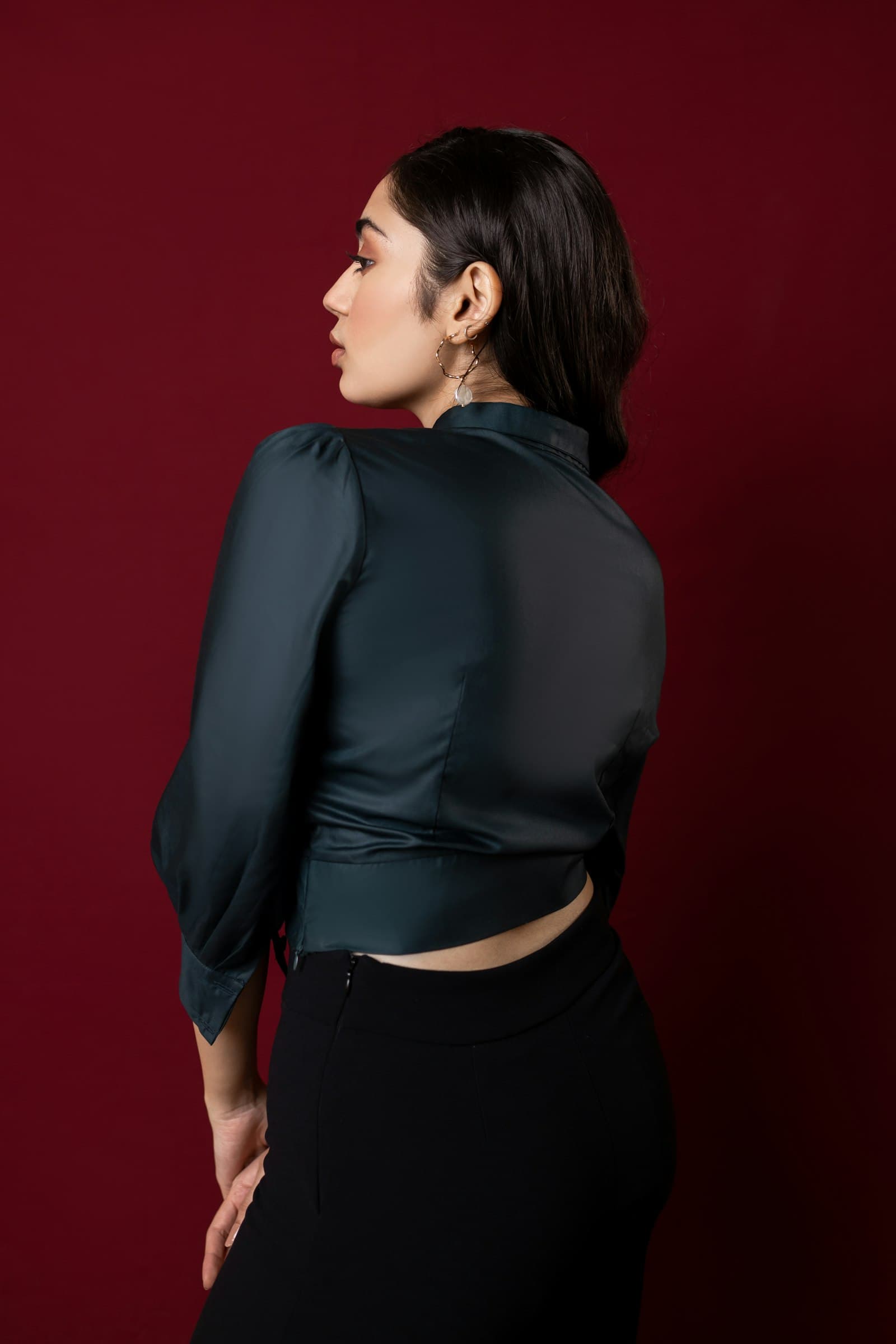 Bluza boje petroleja — slika 3